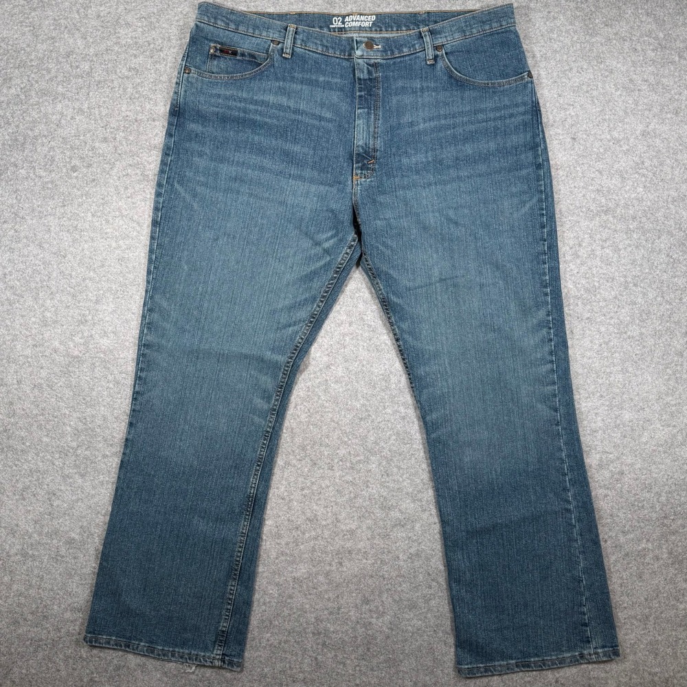 Wrangler 20X Mens Jeans 42x32 Competition 02 Advanced Comfort Stretch Blue Denim